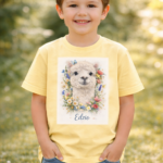 Alpakowy T-shirt dziecięcy